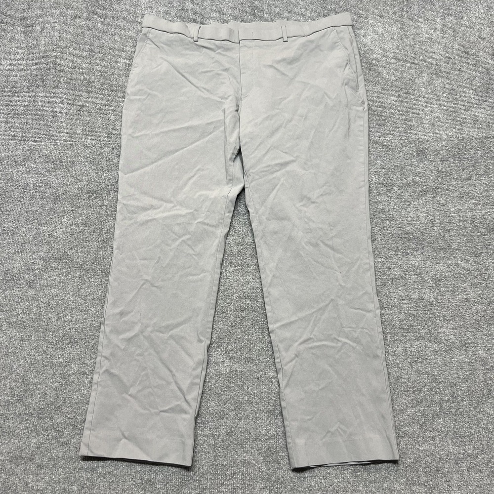 Ralph Lauren Pants Mens 38x27 Gray Chino Regular Fit Straight Leg Casual